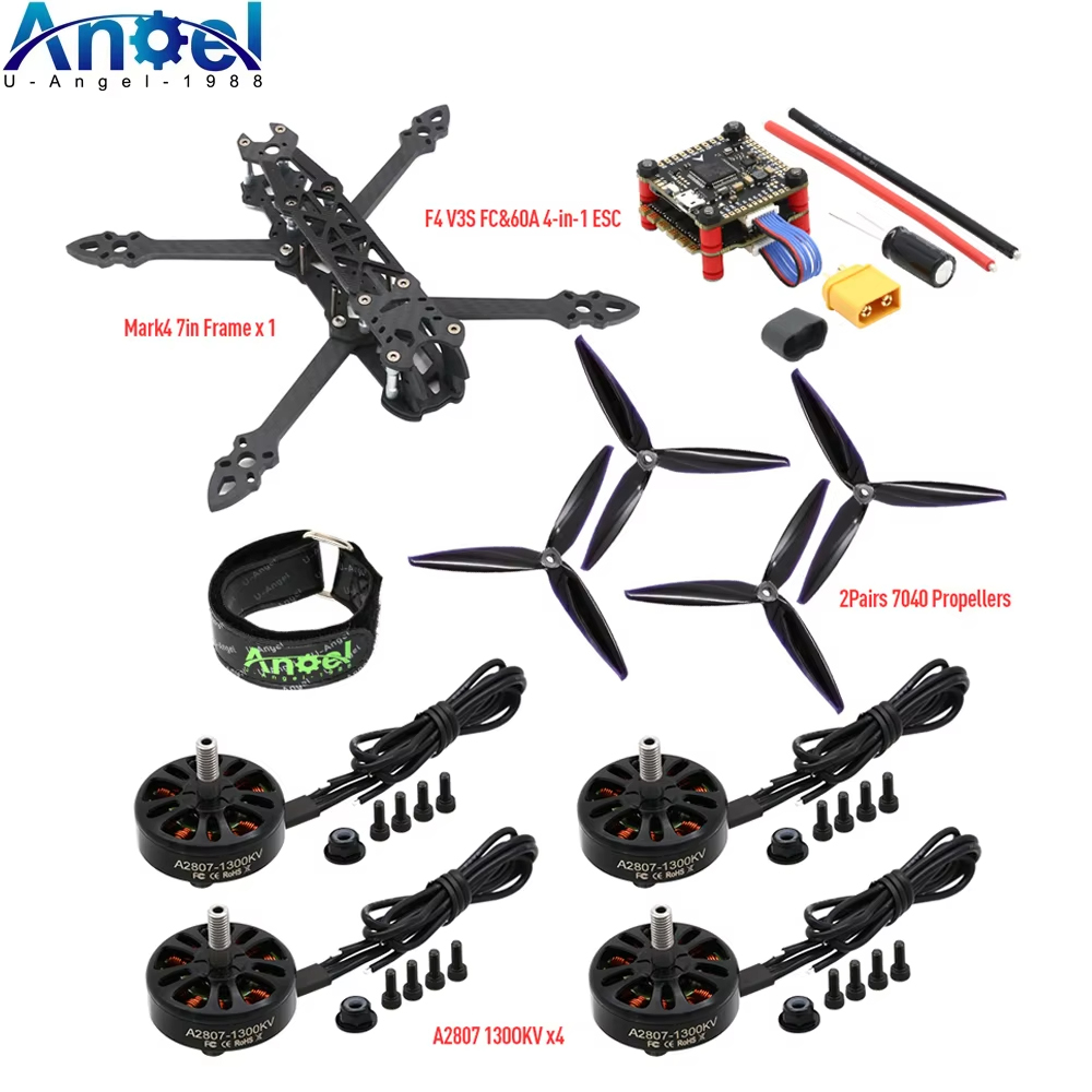 Drone Kit With Camera - Mark4 Mark 4 7-Zoll 295mm FPV-Rahmen
